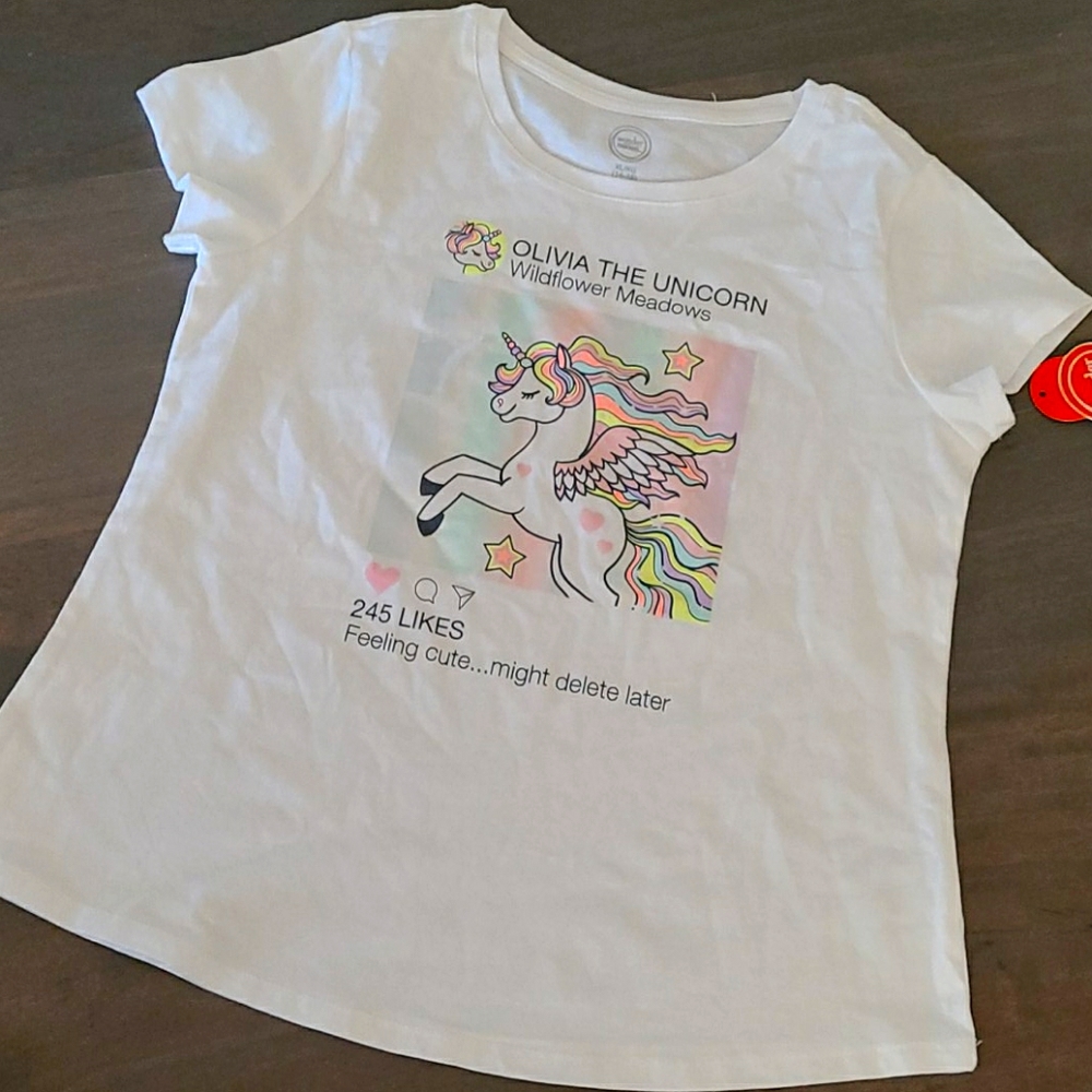 Wonder Nation Girls XL Graphic Tee